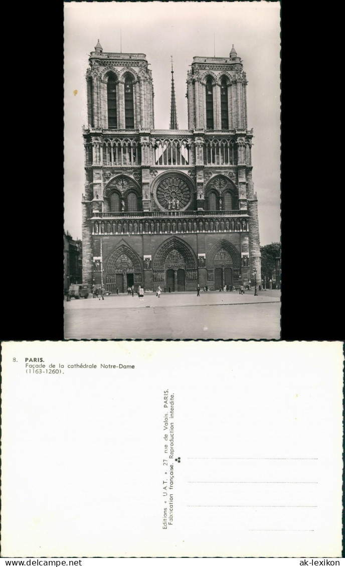 CPA Paris Kathedrale Notre-Dame Vorplatz 1965 - Notre Dame De Paris