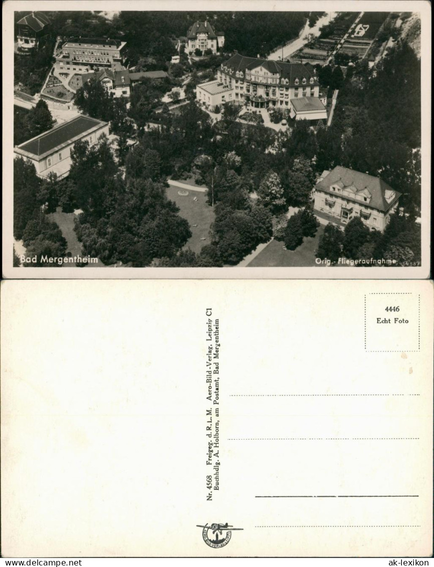 Ansichtskarte Bad Mergentheim Luftbild 1933 - Bad Mergentheim