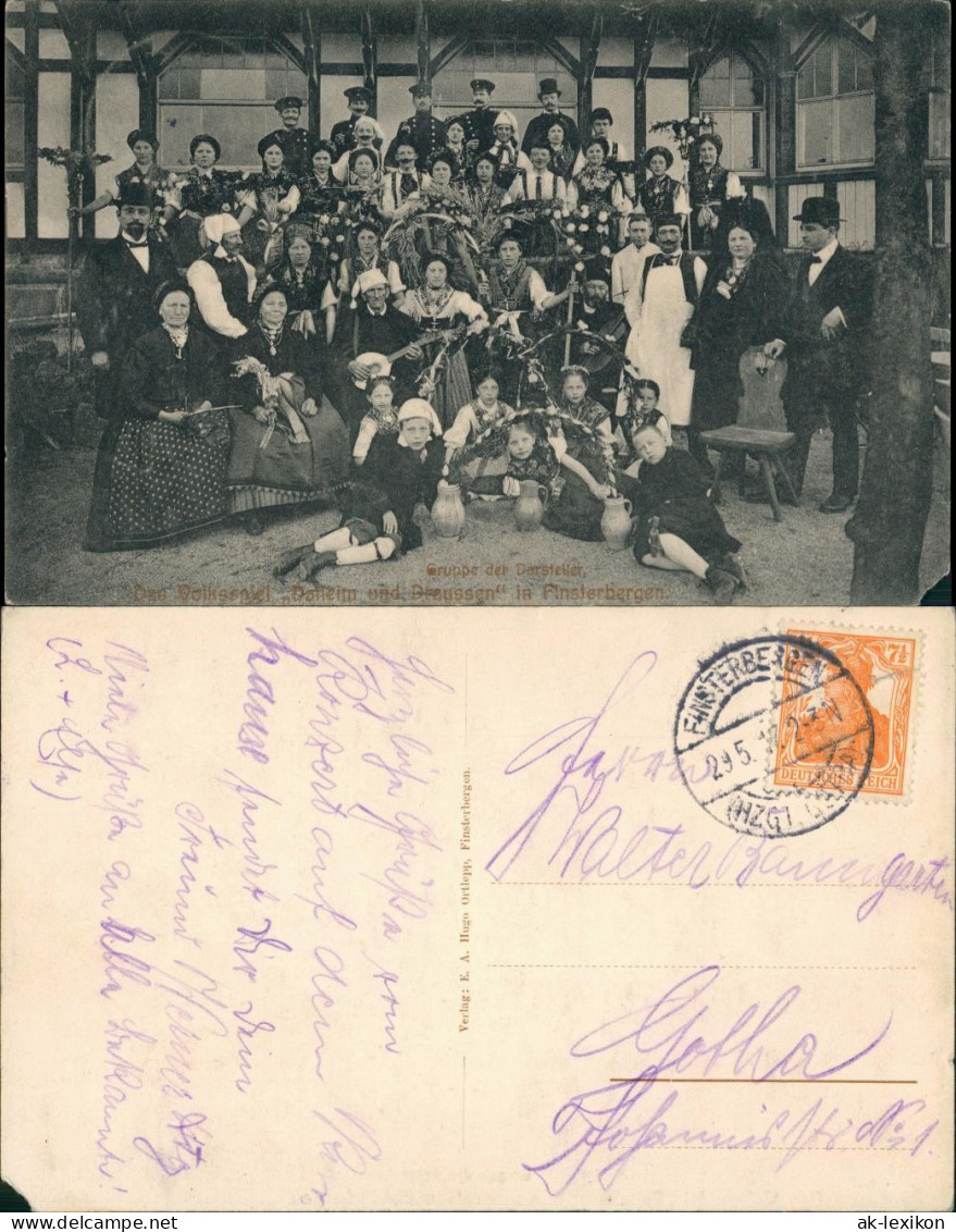 Finsterbergen-Friedrichroda Gruppe Der Darsteller Volksspiel 1918 - Friedrichroda
