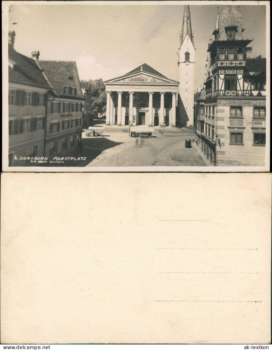 Ansichtskarte Dornbirn Partie Am Marktplatz 1928 - Altri & Non Classificati