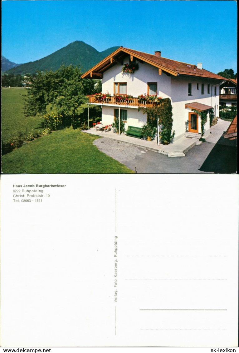 Ruhpolding Unterkunft Haus Jacob Burghartswieser Christi Probststrasse 1980 - Ruhpolding