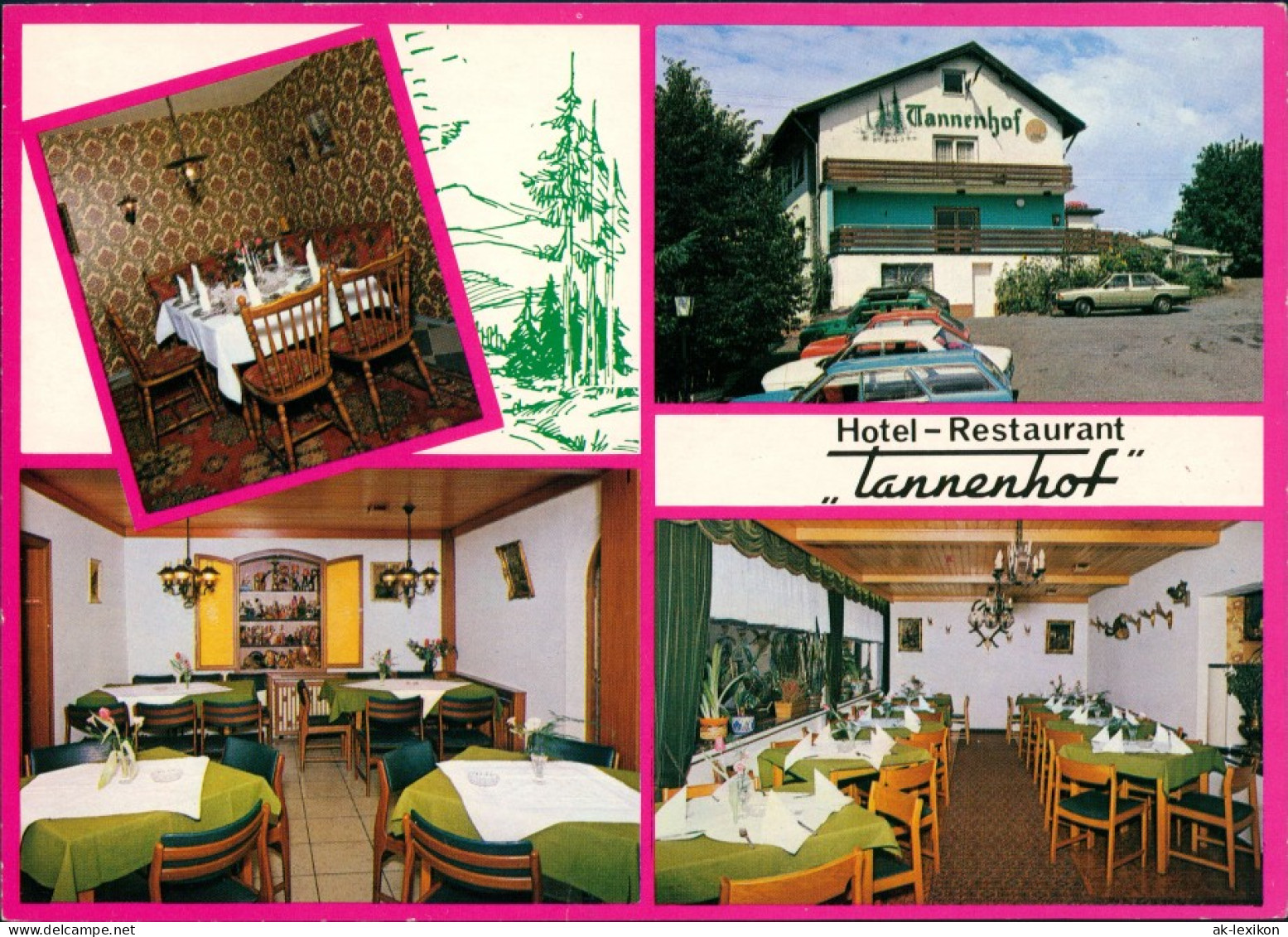 Königswinter Hotel Restaurant TANNENHOF Bellinghausen-Oberpleis 1979 - Königswinter
