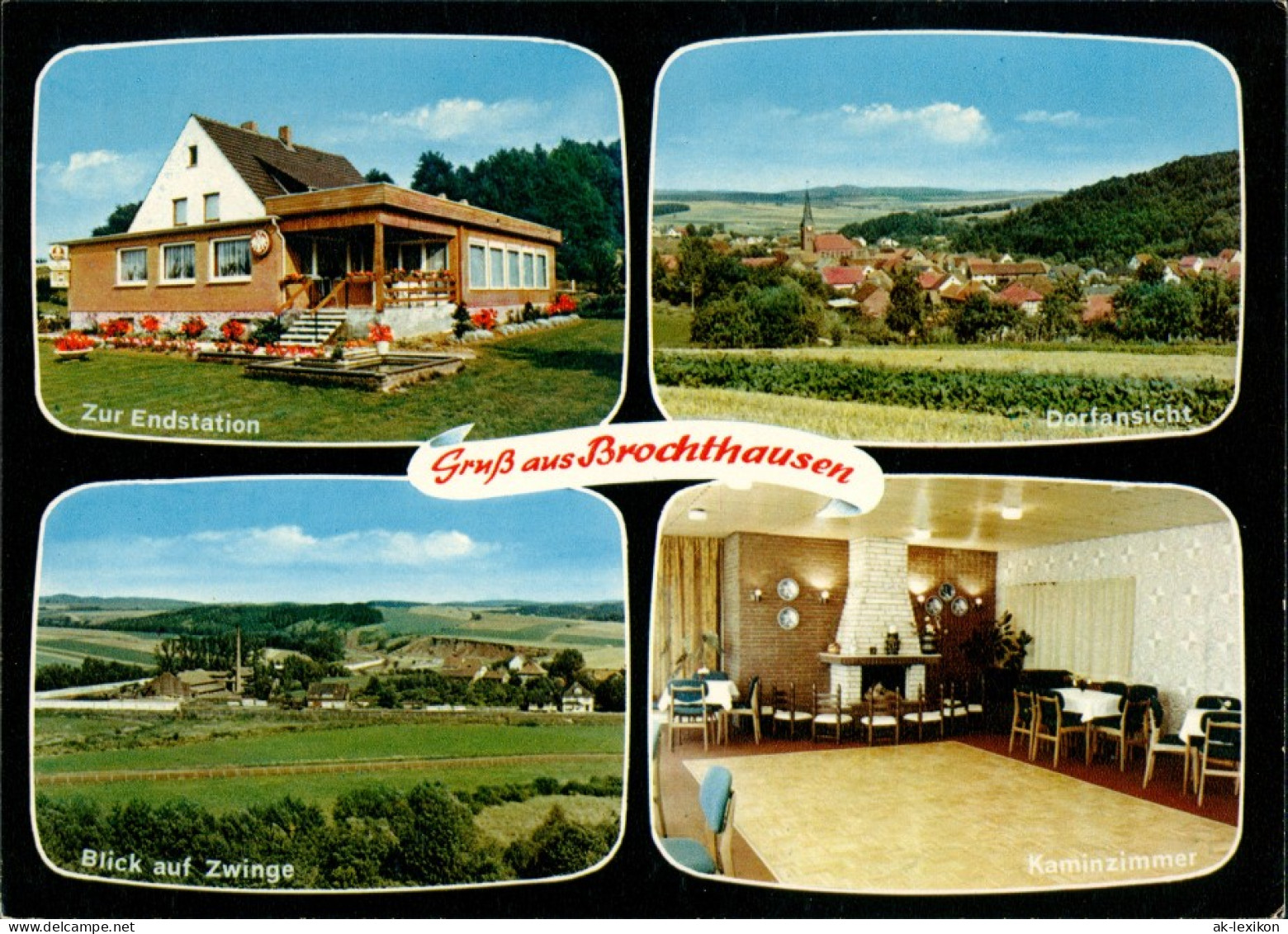 Brochthausen-Duderstadt Mehrbild-AK Mit Gaststätte Zur Endstation 1970 - Duderstadt