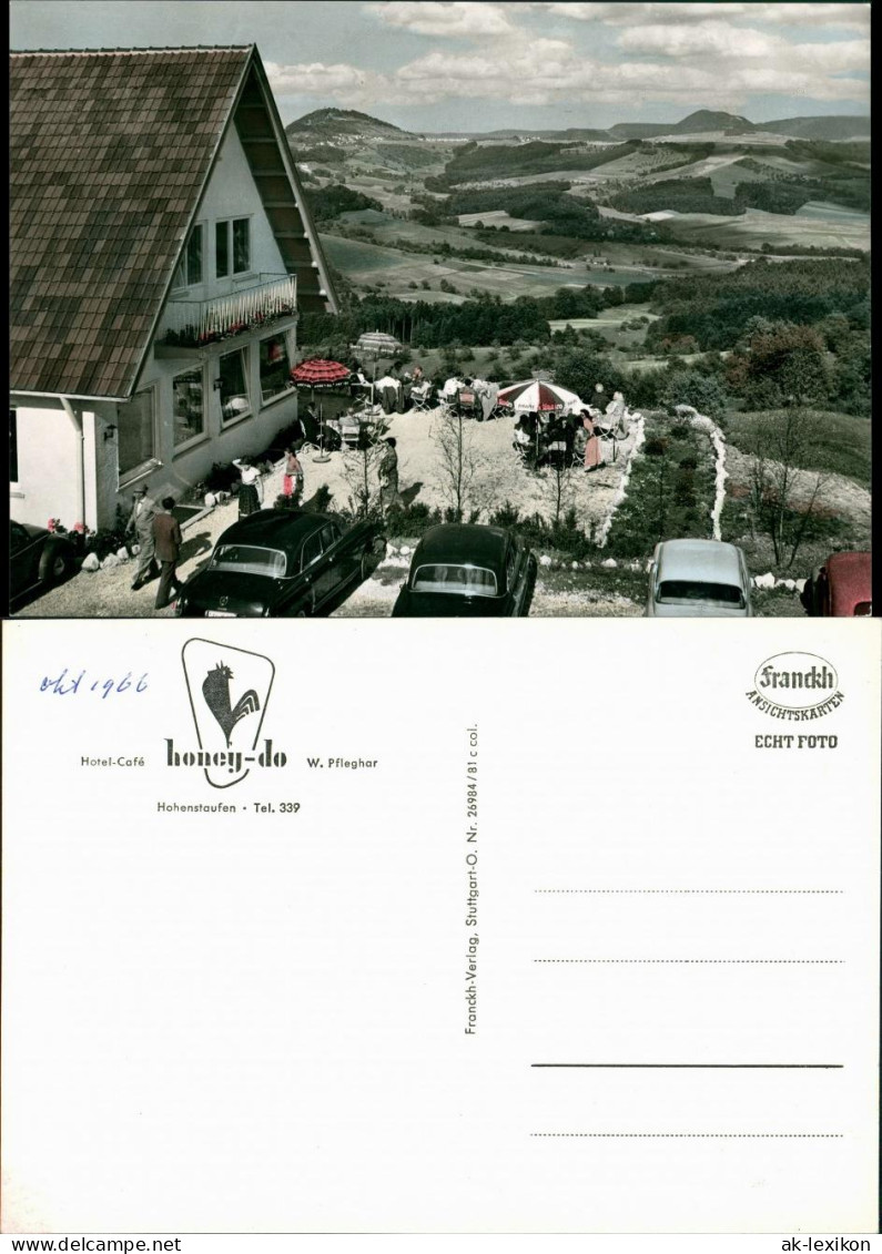 Ansichtskarte Hohenstaufen-Göppingen Hotel-Cafe Honey-do 1968 - Göppingen