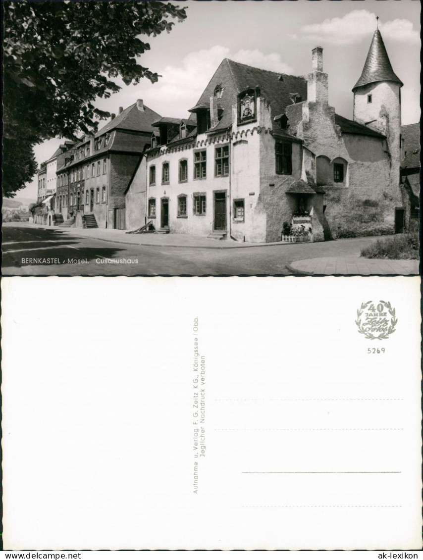 Bernkastel-Kues Berncastel-Cues Straßenpartie Am Cusanushaus 1962 - Bernkastel-Kues