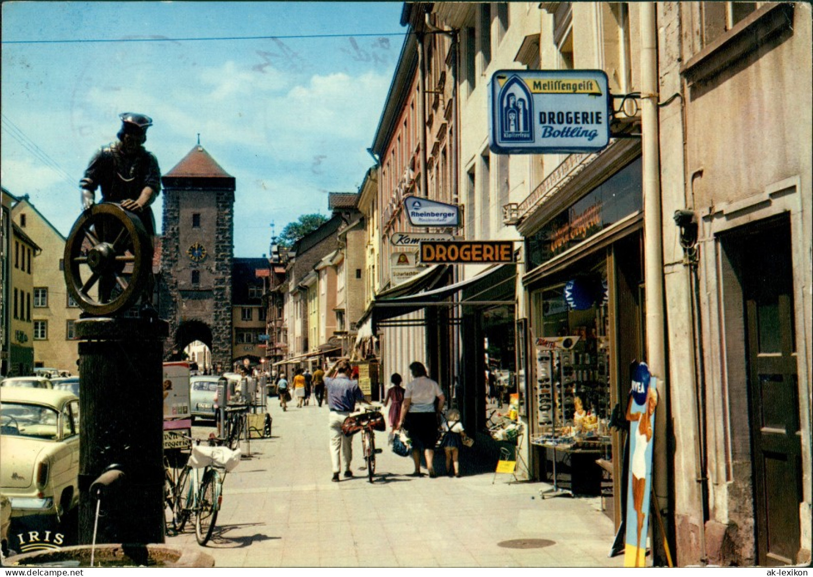 Ansichtskarte Villingen-Villingen-Schwenningen Hauptstraße - Drogerie 1975 - Villingen - Schwenningen