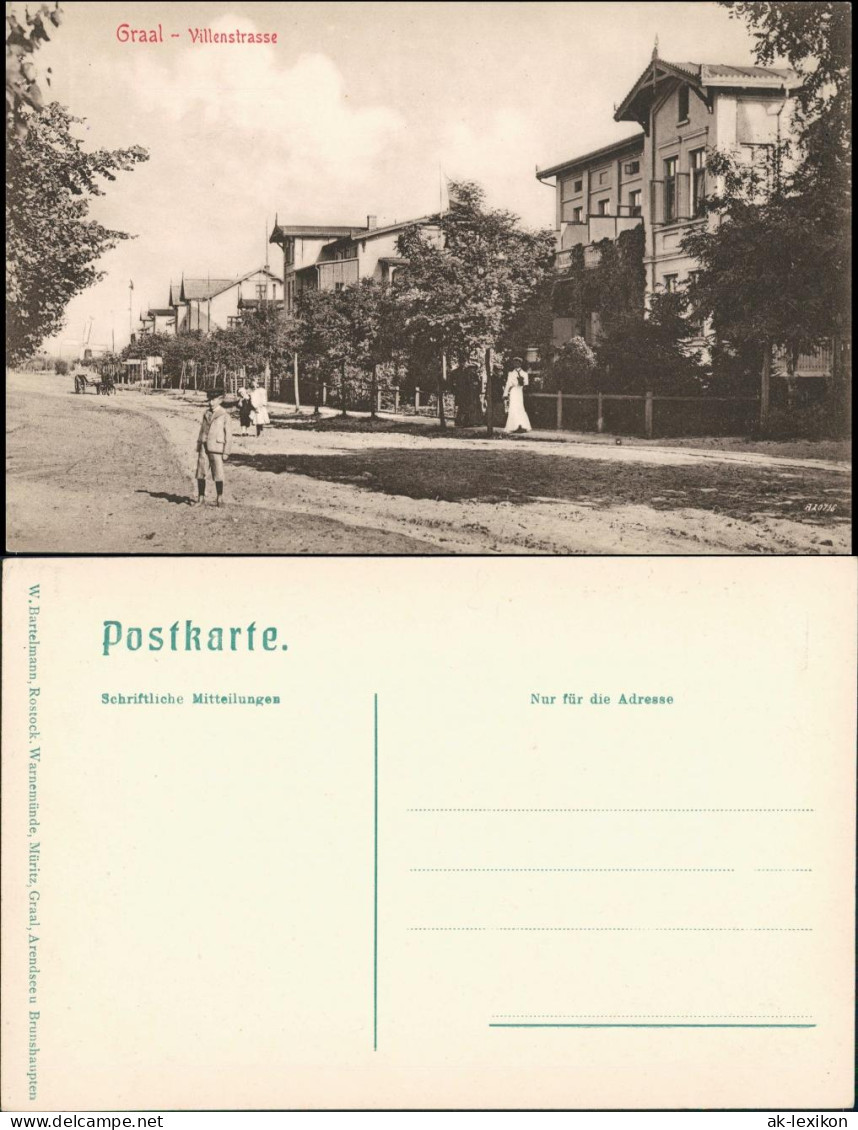 Ansichtskarte Graal-Müritz Partie In Der Villenstraße 1909 - Graal-Müritz