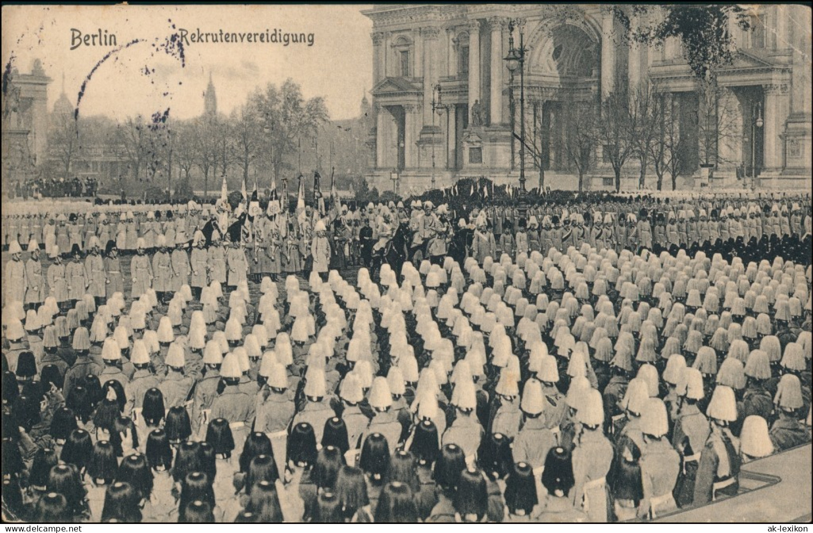 Ansichtskarte Mitte-Berlin Rekrutenvereidigung 1912 - Mitte