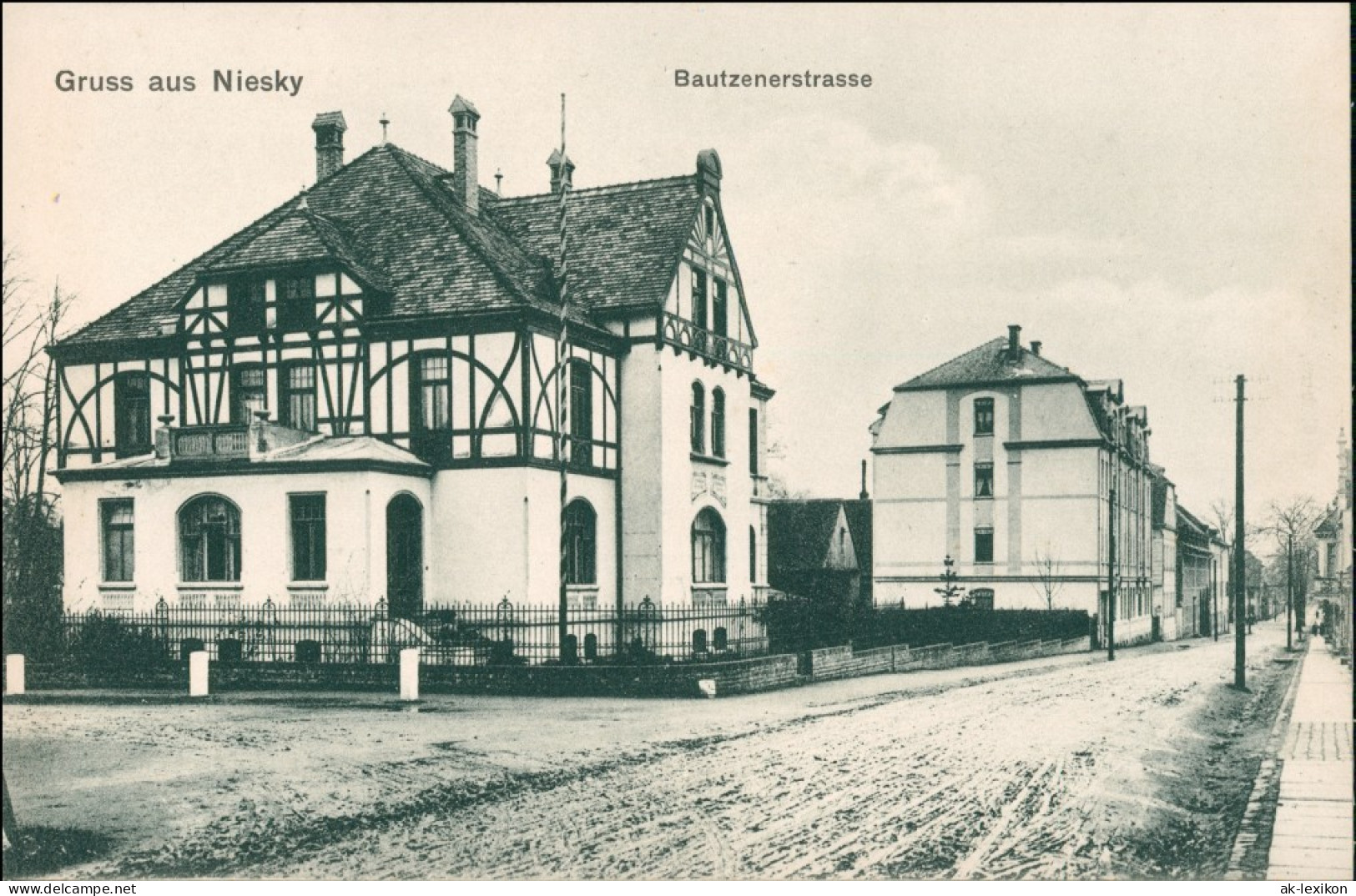 Ansichtskarte Niesky Niska Bautznerstrasse 1910 - Niesky