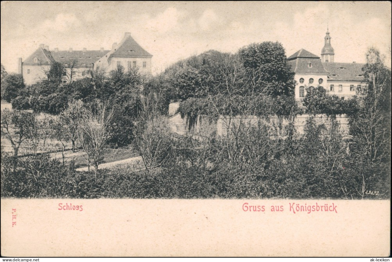 Ansichtskarte Königsbrück Kinspork Partie Am Schloß 1911 - Koenigsbrueck