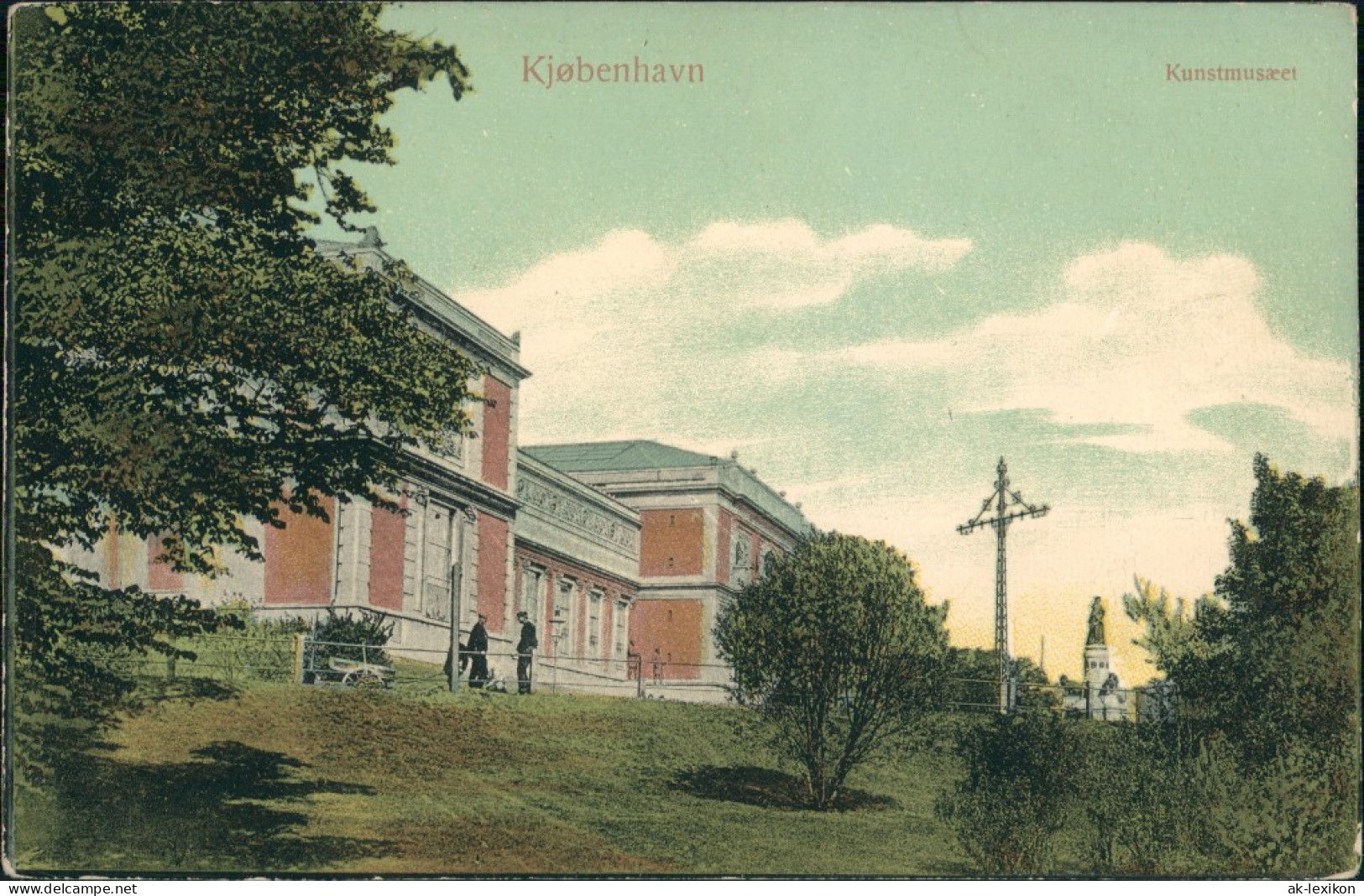 Postcard Kopenhagen København Kunstmesaet Partie Am Kunst-Museum 1910 - Denemarken