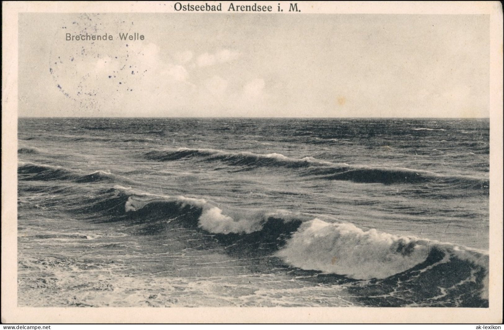 Arendsee (Mecklenburg-Vorpommern )-Kühlungsborn Brechende Welle 1916 - Kühlungsborn