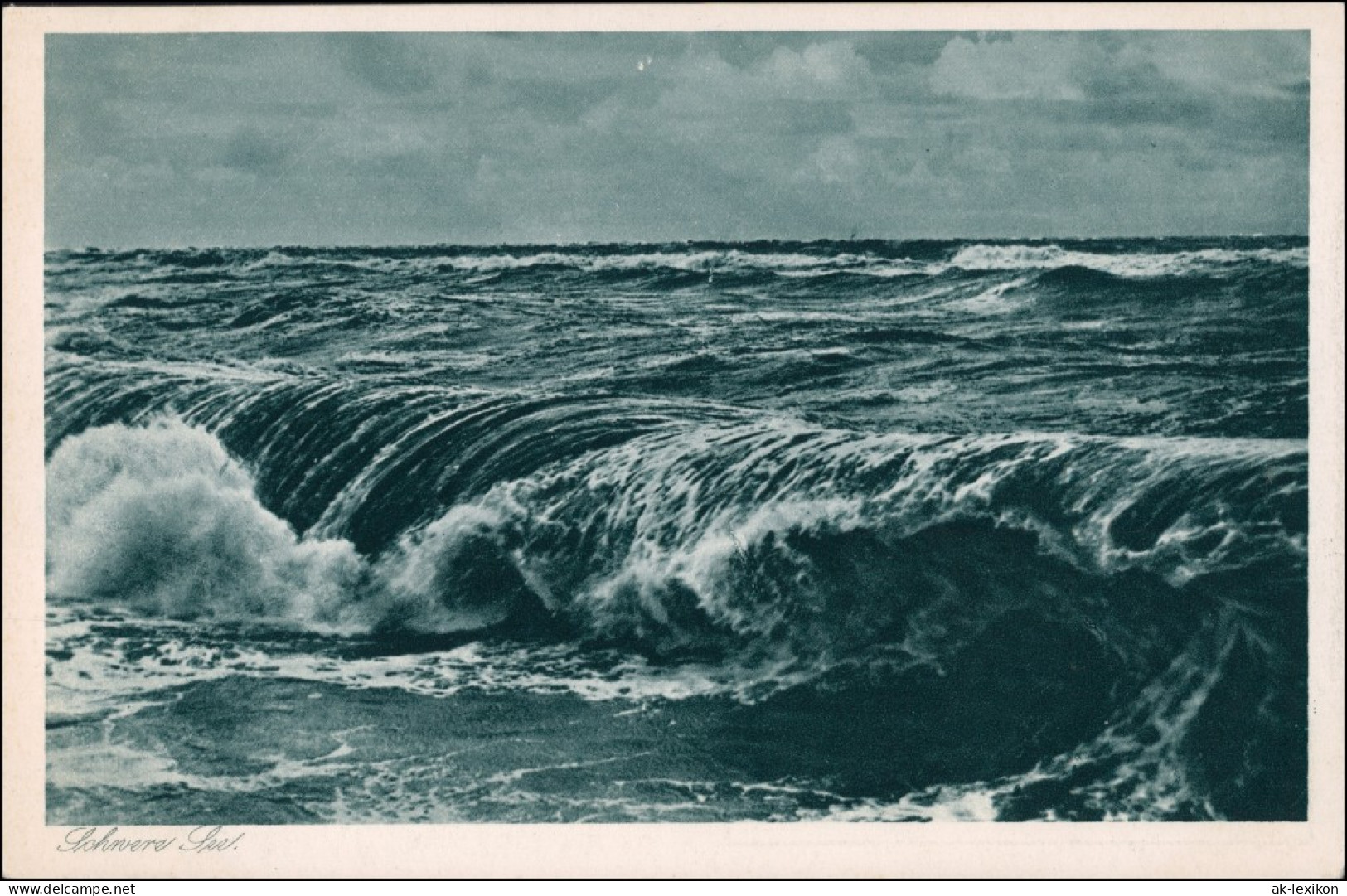 Postcard Ostpreußen (allgemein) Die Ostsee Bei Sturm Ostpreußen 1928 - Ostpreussen