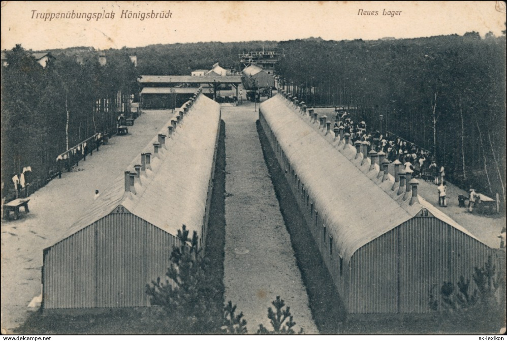 Königsbrück Kinspork Truppenübungsplatz - Baracken Neues Lager 1909 - Koenigsbrueck