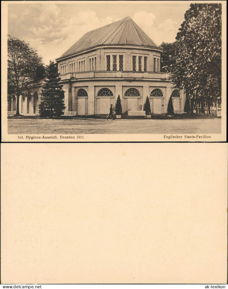 Dresden Internationale Hygiene-Ausstellung Englischer Staatspavillon 1911 - Dresden