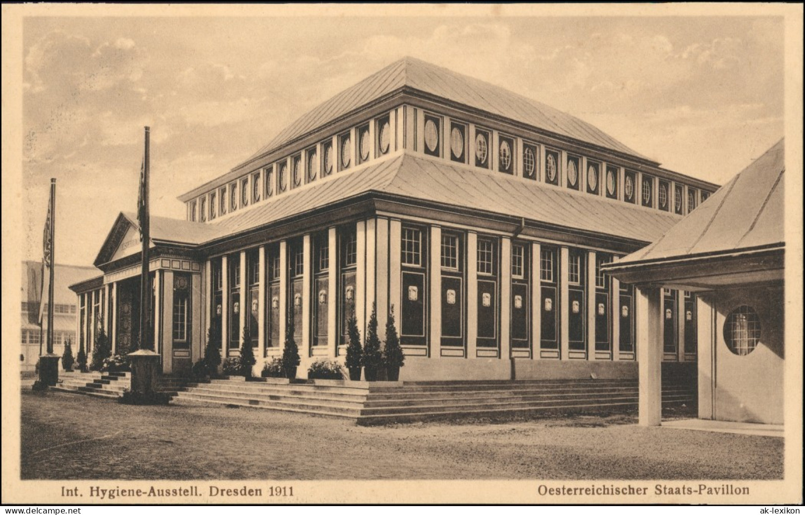Dresden Internationale Hygiene-Ausstellung Österreich Pavillon 1911 - Dresden