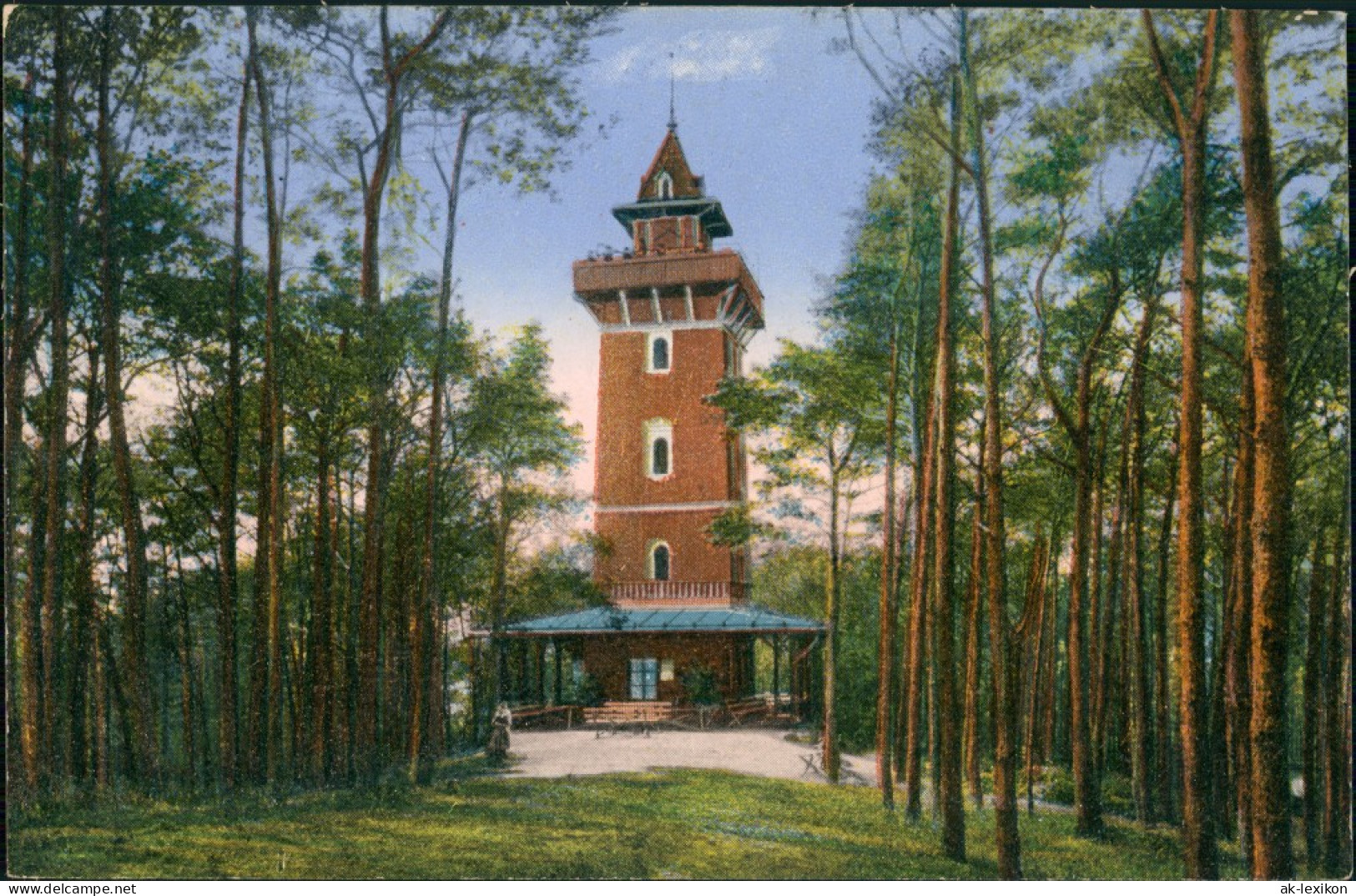 Woltersdorf Aussichtsturm Partie Kranichsbergen, Woltersdorfer Schleuse 1925 - Woltersdorf