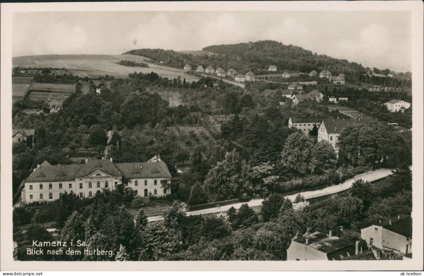 Ansichtskarte Kamenz Kamjenc Panorama-Ansicht Blick Nach Dem Hutberg 1940 - Kamenz