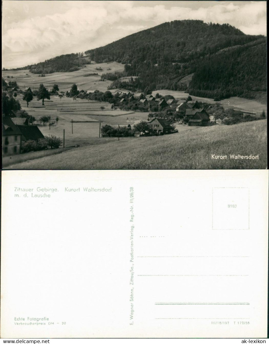 Ansichtskarte Waltersdorf-Großschönau (Sachsen) Stadtblick 1956 - Grossschönau (Sachsen)