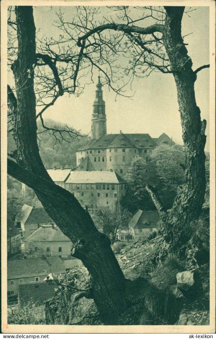 Weesenstein (Müglitz) Blick Vom Abendfrieden Schloss Weesenstein 1928 - Weesenstein A. D. Müglitz