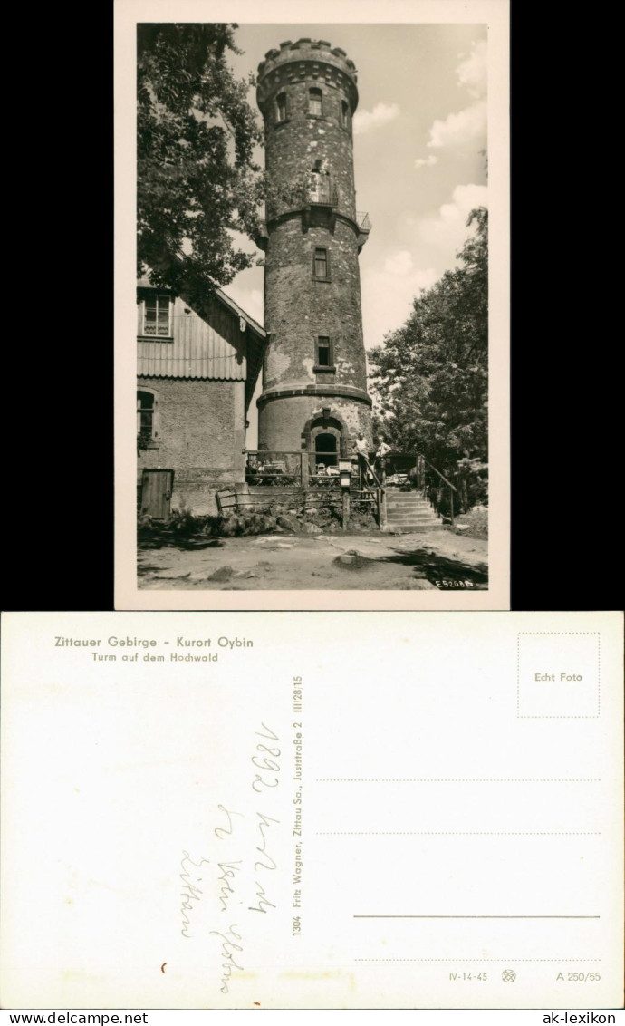 Ansichtskarte Oybin Turm Auf Dem Hochwald 1955 - Oybin