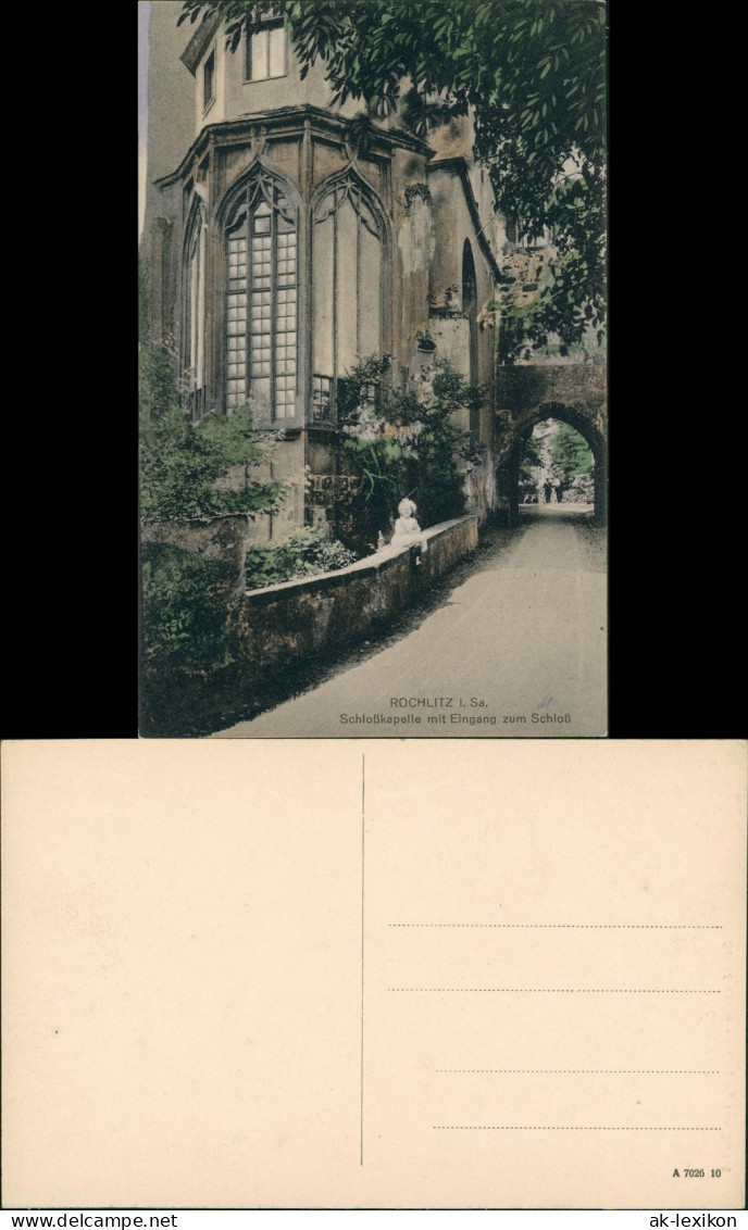 Ansichtskarte Rochlitz Schloßkapelle Mit Eingang Zum Schloß 1912 - Rochlitz