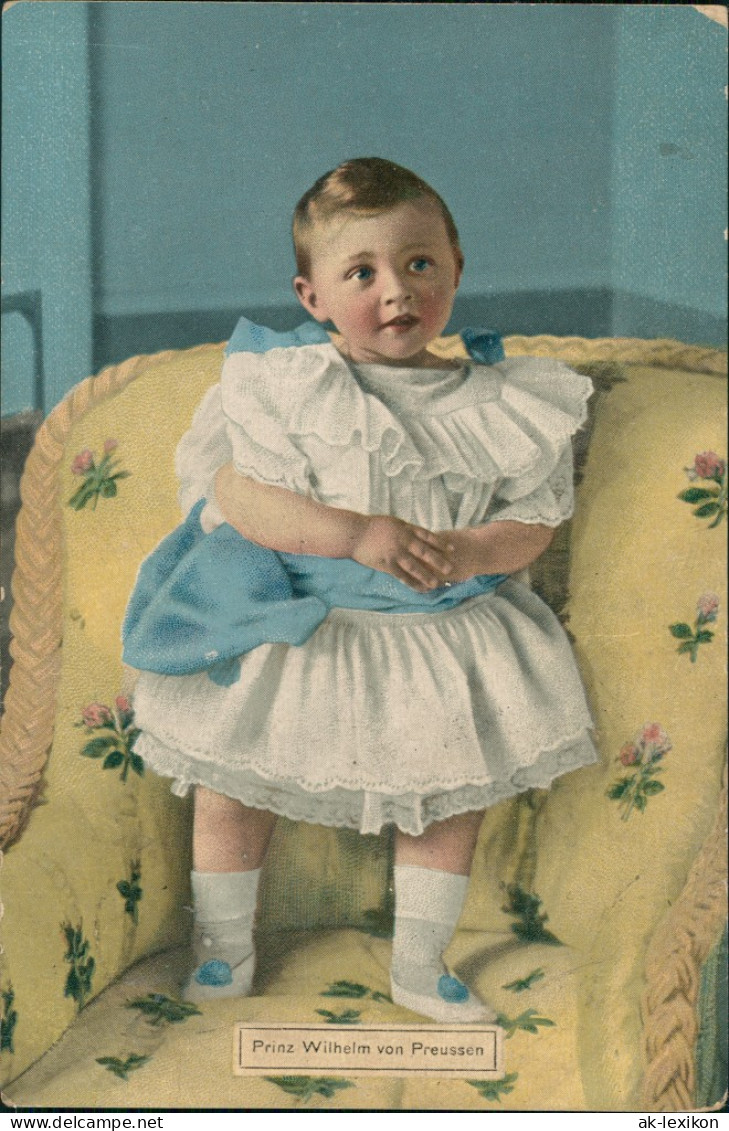 Ansichtskarte  Prinz Wilhelm Von Preussen PK Des Dt. Kriegerbundes 1908 - Portretten
