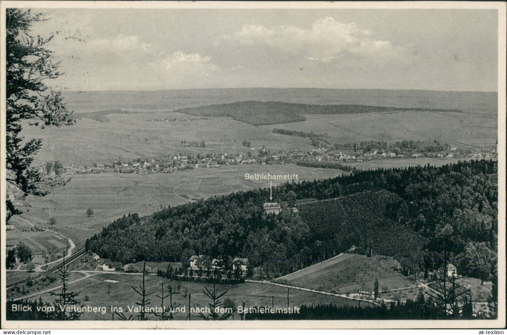 Ansichtskarte Neukirch (Lausitz) Oberneukirch | Wjazo&#324;ca Stadtblick 1938 - Neukirch (Lausitz)