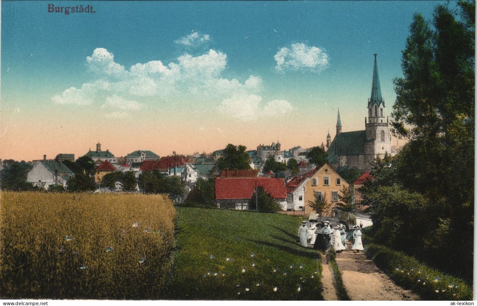 Ansichtskarte Burgstädt An Der Stadt - Frauen 1913 - Burgstaedt