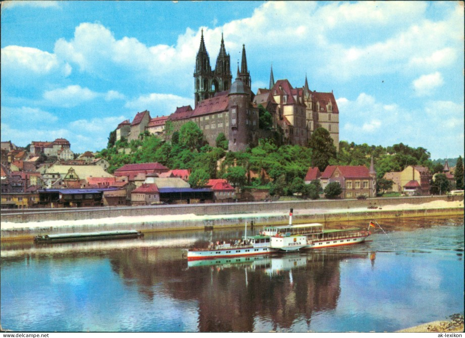 Ansichtskarte Meißen Schloss Albrechtsburg Und Dom, Elbdampfer 1975/1982 - Meissen