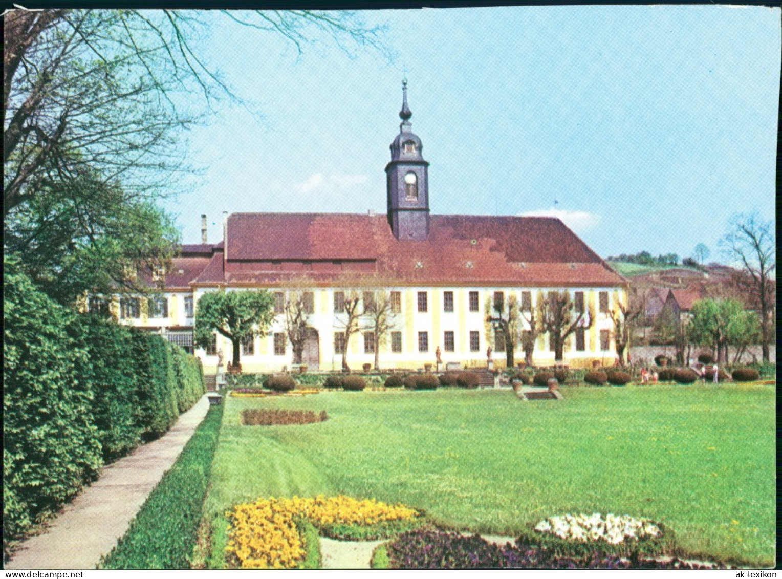 Diesbar-Seußlitz-Nünchritz (Elbe) Schloß Und Park Um 1725, DDR Postkarte 1981 - Diesbar-Seusslitz