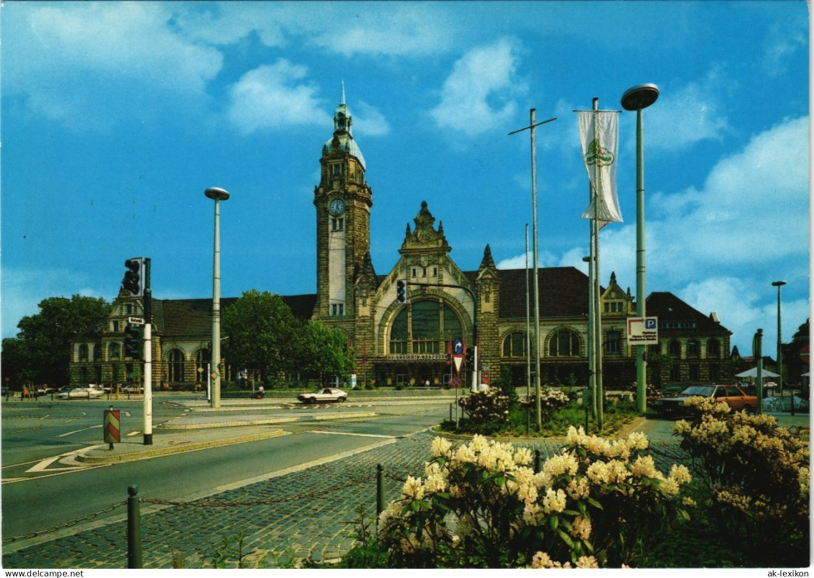 Ansichtskarte Krefeld Crefeld Bahnhof Und Vorplatz 1980 - Krefeld