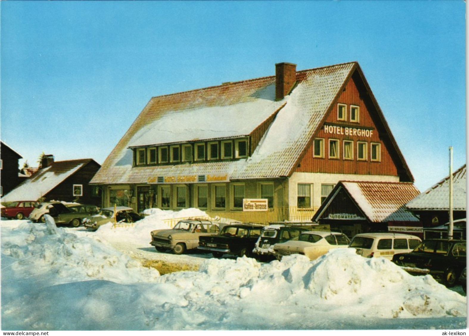 Ansichtskarte Torfhaus (Harz)-Altenau HOTEL BERGHOF Inh. W. Hildebrandt 1971 - Altenau