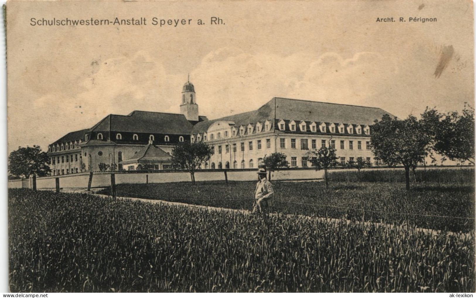 Ansichtskarte Speyer Schulschwestern-Anstalt 1913 - Speyer