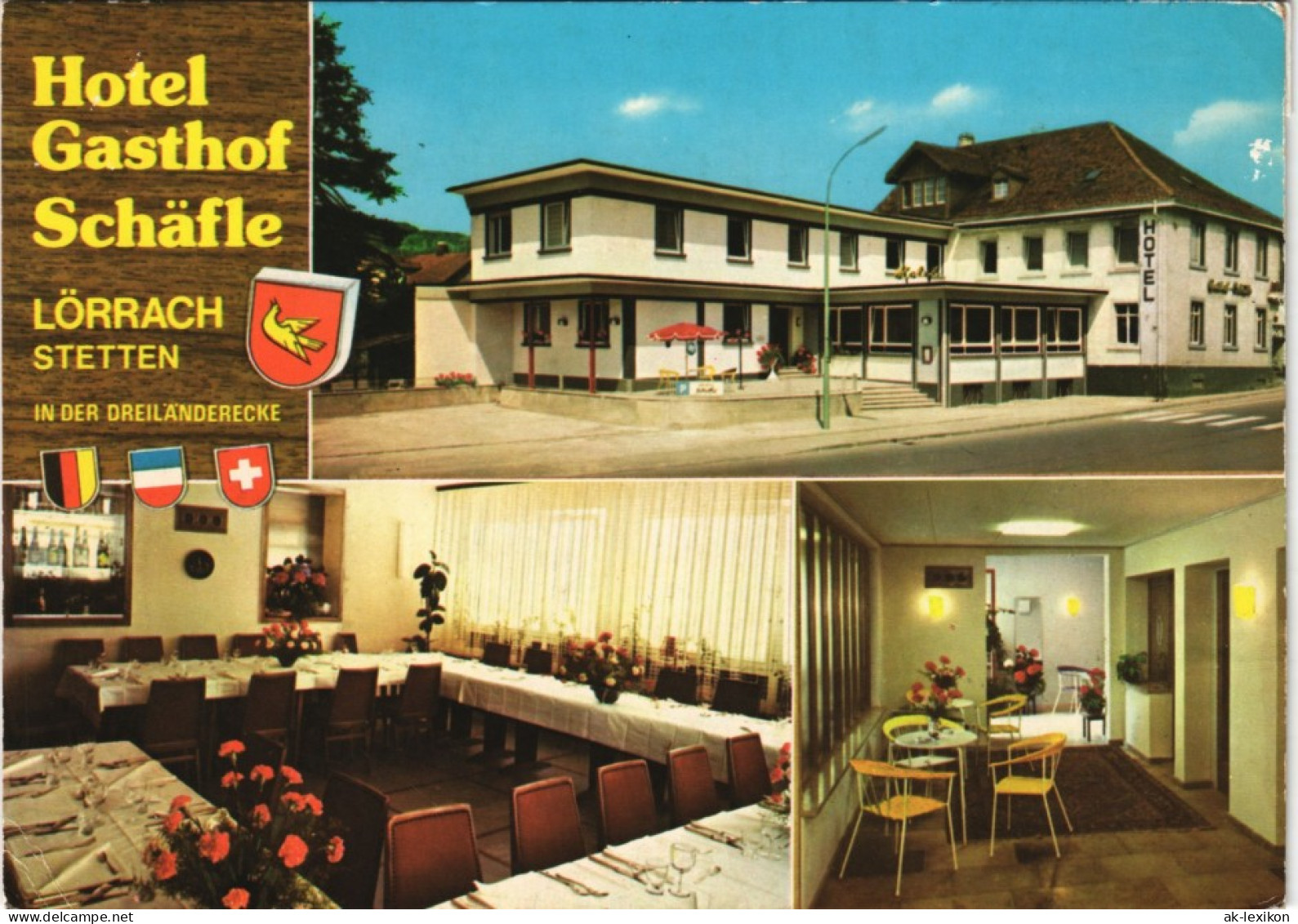 Lörrach Hotel Gasthof Schäfle Inh. Fam. Siegfried Hurtz OT STETTEN 1970 - Loerrach