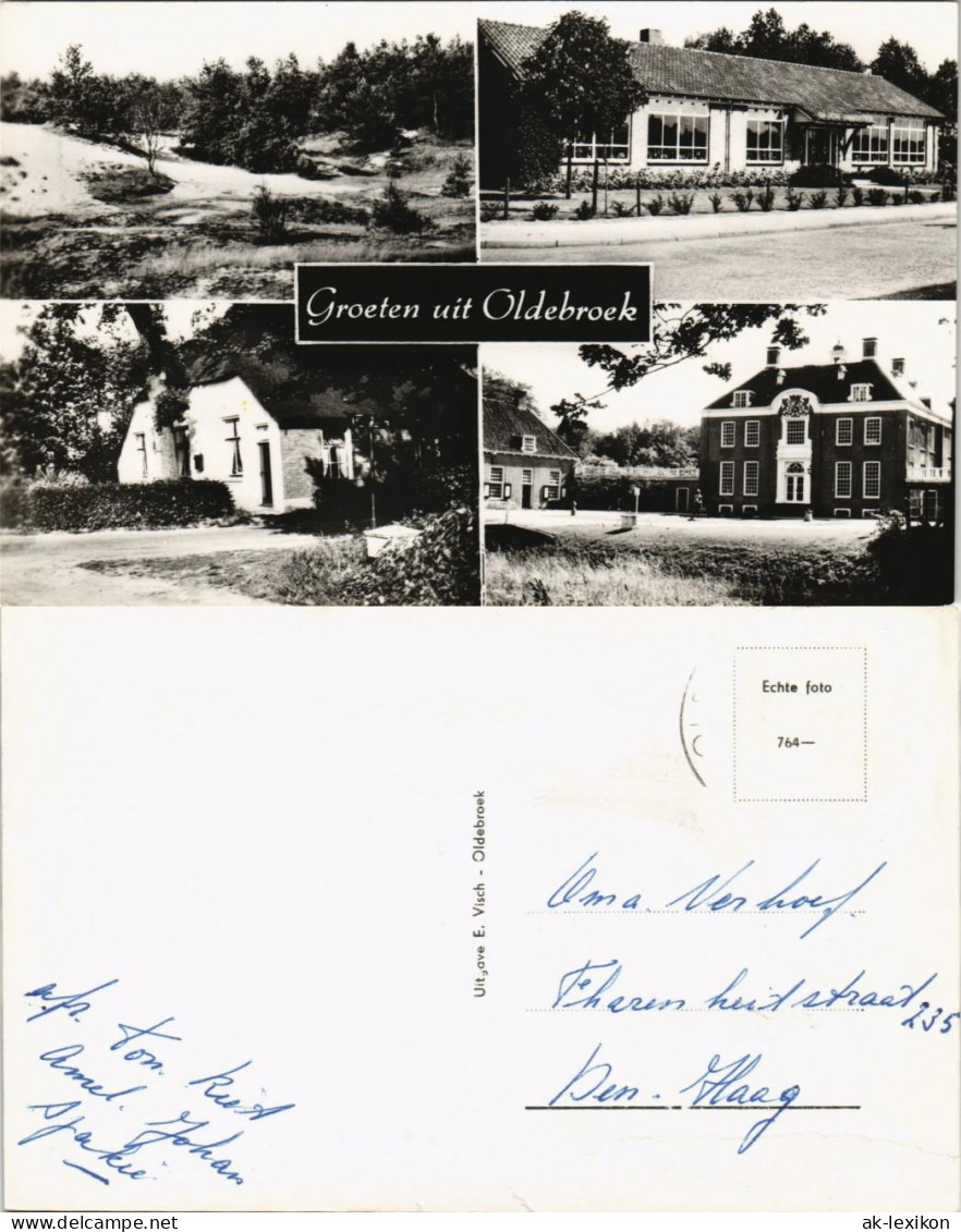 Postkaart Oldebroek Groeten Uit Oldebroek Ortsansichten 1960 - Autres & Non Classés