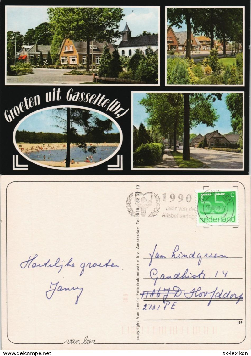 Postkaart Gasselte Mehrbildkarte Ortsansichten 1990 - Otros & Sin Clasificación
