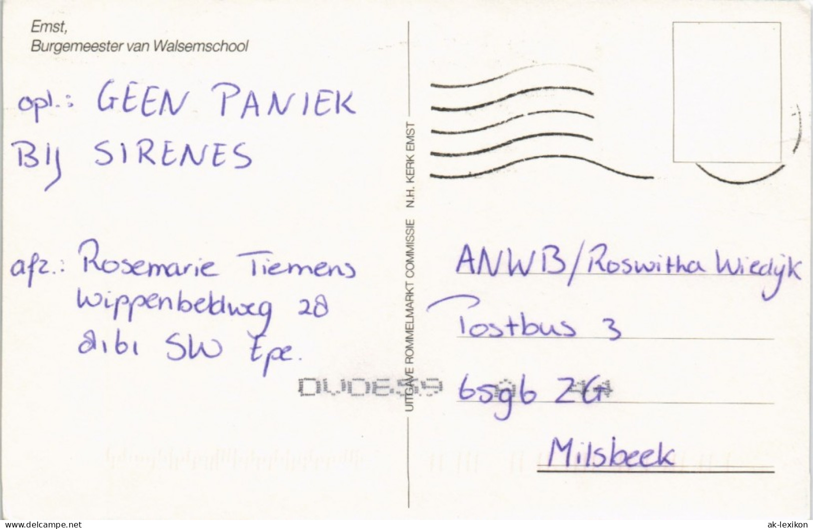 Postkaart Emst (Epe) Burgemeester Van Walsemschool 1975 - Sonstige & Ohne Zuordnung