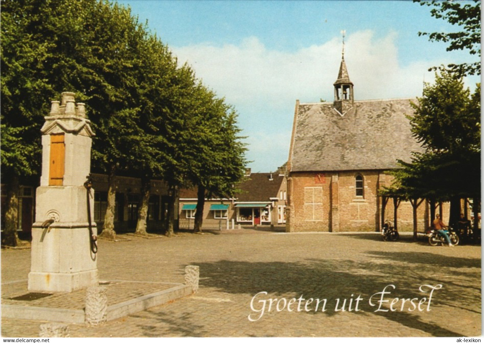 Postkaart Eersel Groeten Uit Eersel, Markt Marktplatz Kirche 1975 - Sonstige & Ohne Zuordnung