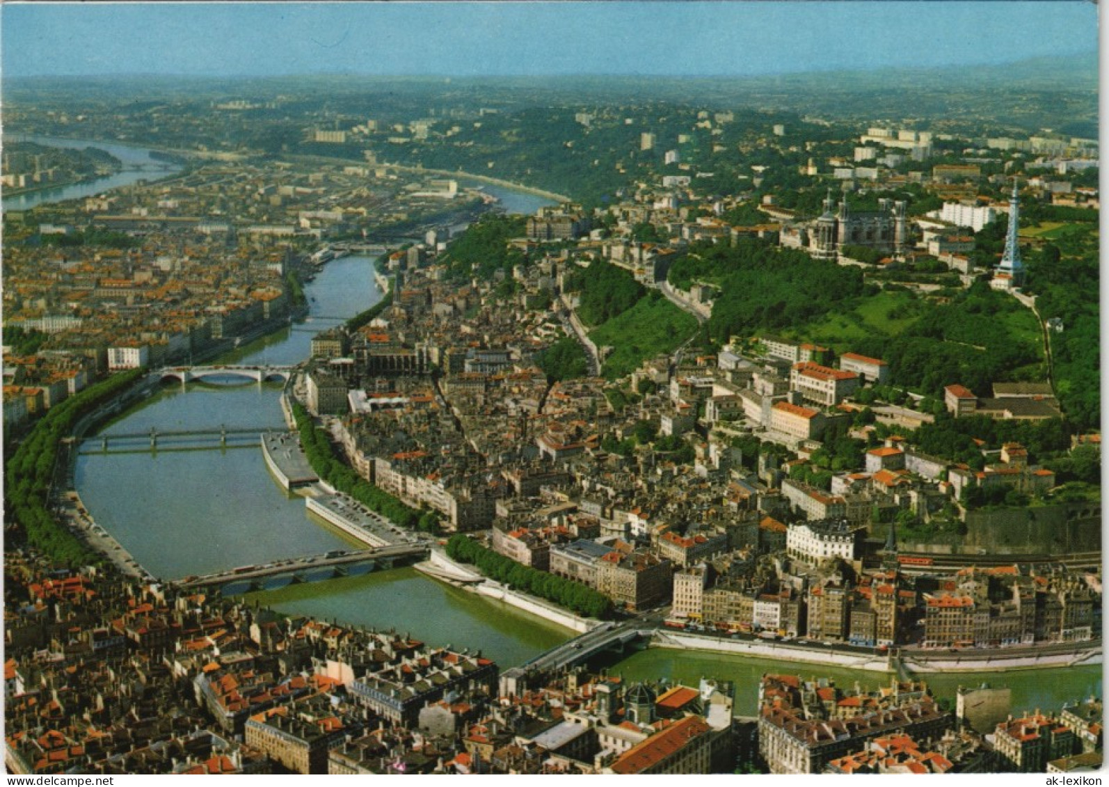 CPA Lyon Vue Sur La Vallée De La Saône; Luftaufnahme 1975 - Sonstige & Ohne Zuordnung
