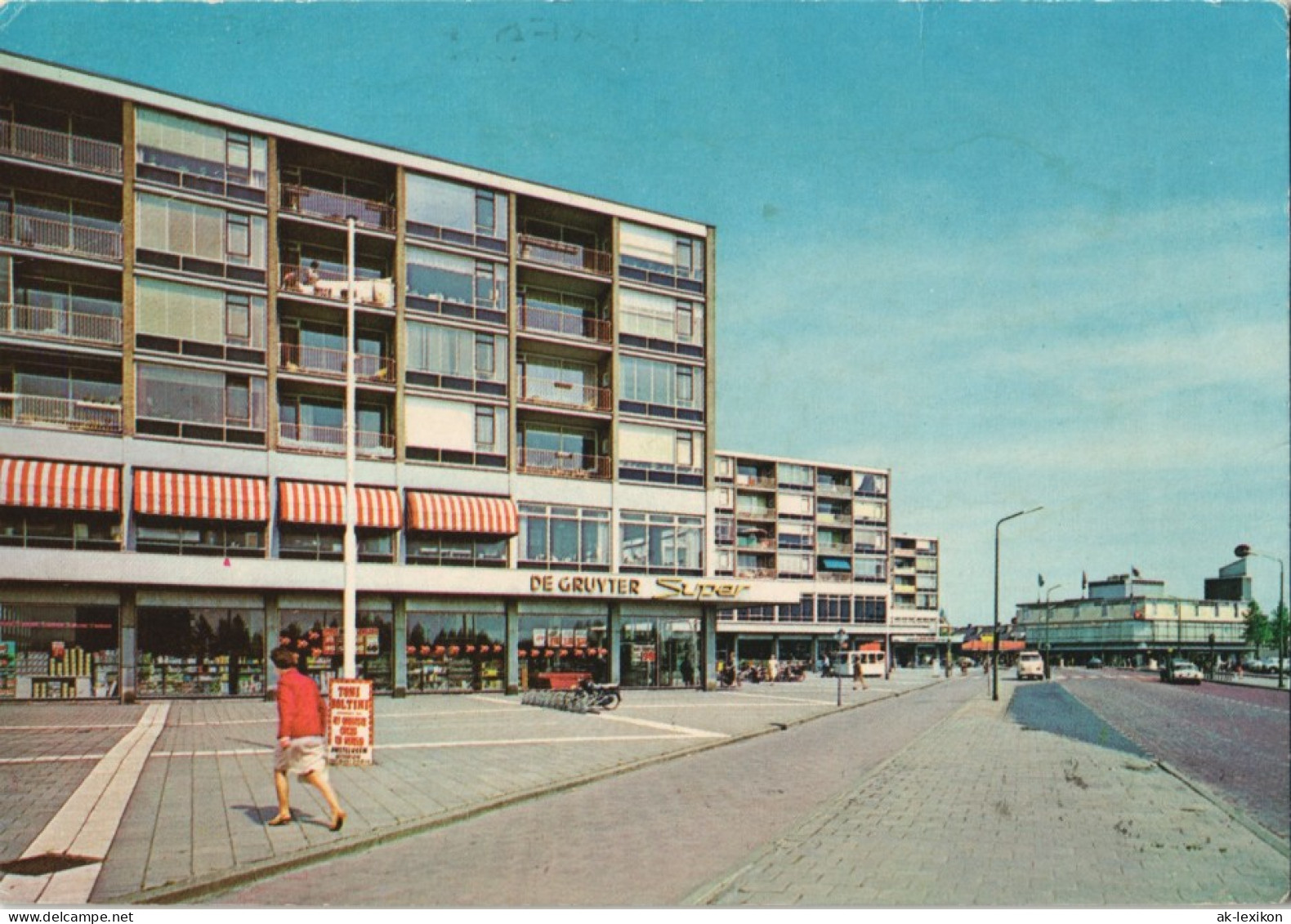 Amstelveen Rembrandtweg Stadt-Ansicht Wohnblock Mit Geschäften 1970 - Andere & Zonder Classificatie