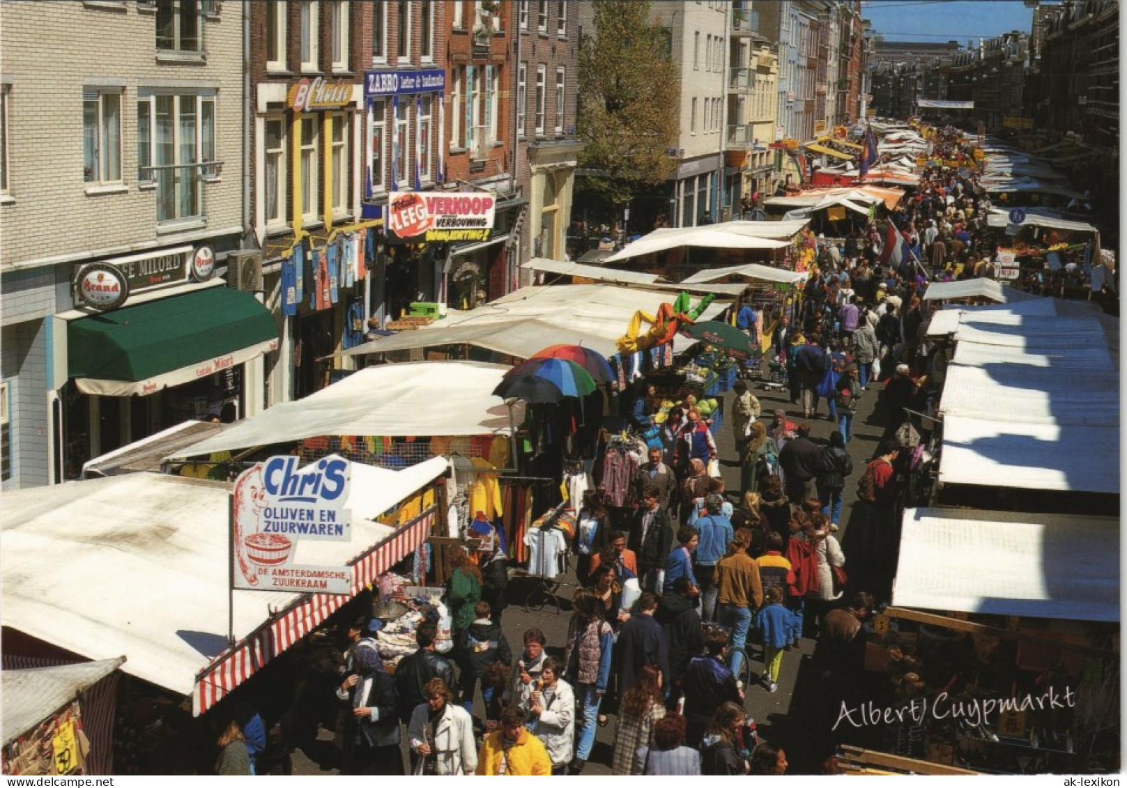 Amsterdam  Albert Cuypmarkt Straßen Marktstände Markttreiben 2000 - Amsterdam