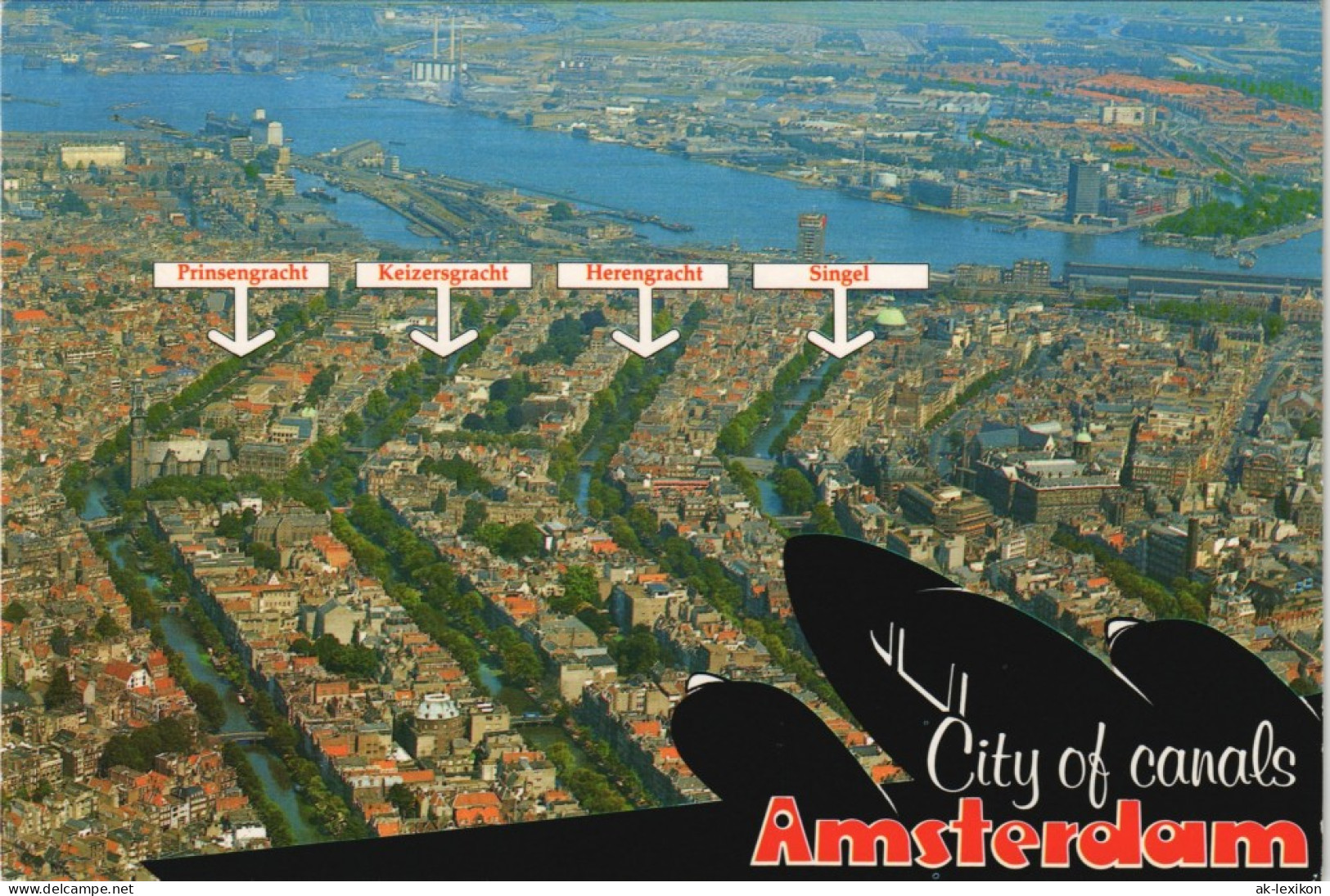 Amsterdam Amsterdam Luchtopname Van Het Centrum Grachten Vom Flugzeug Aus 2000 - Amsterdam