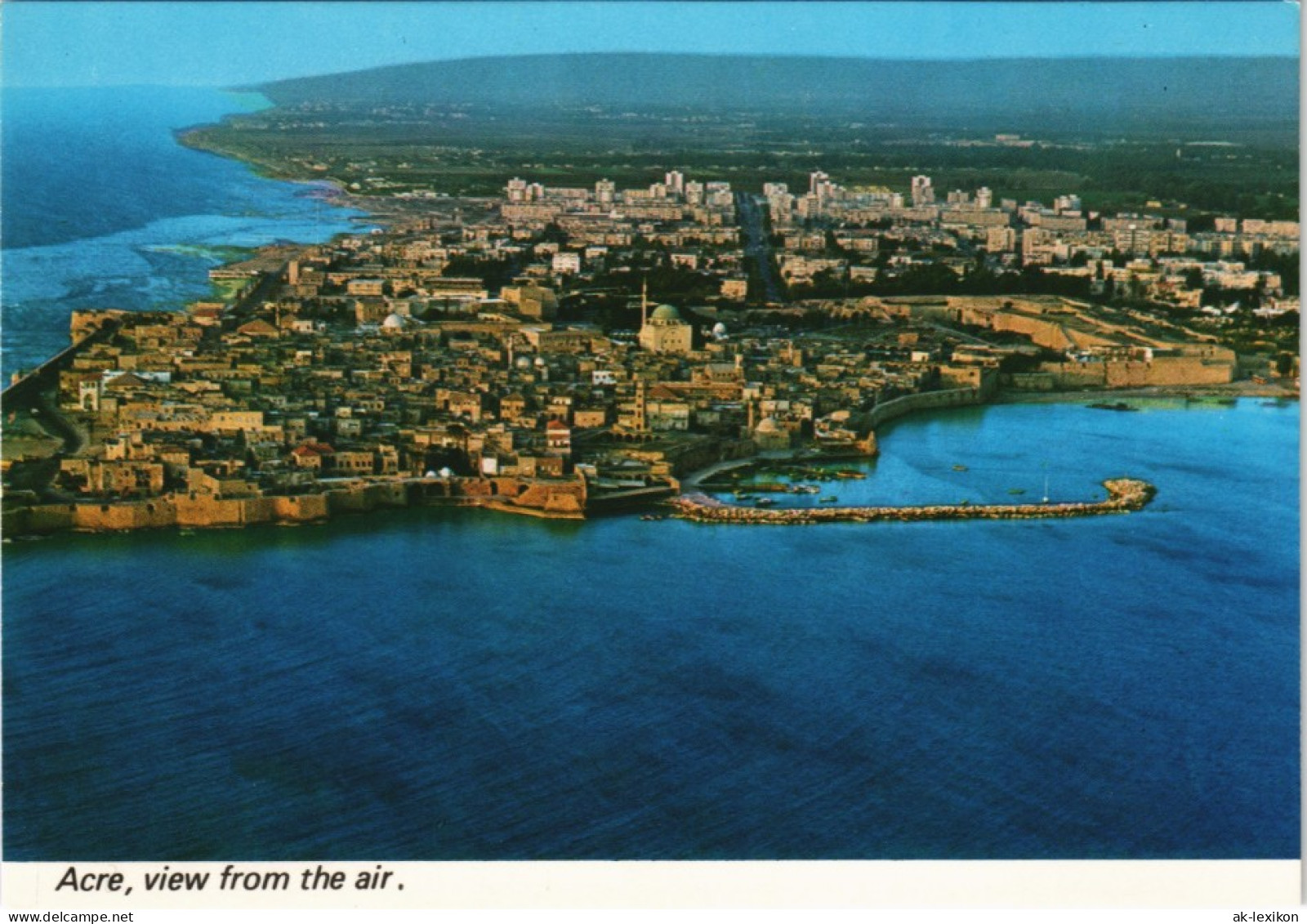 Akkon (Acre) עכו עכו, מבט ממעוף הצפור Luftbild (Aerial View) 1990 - Israel