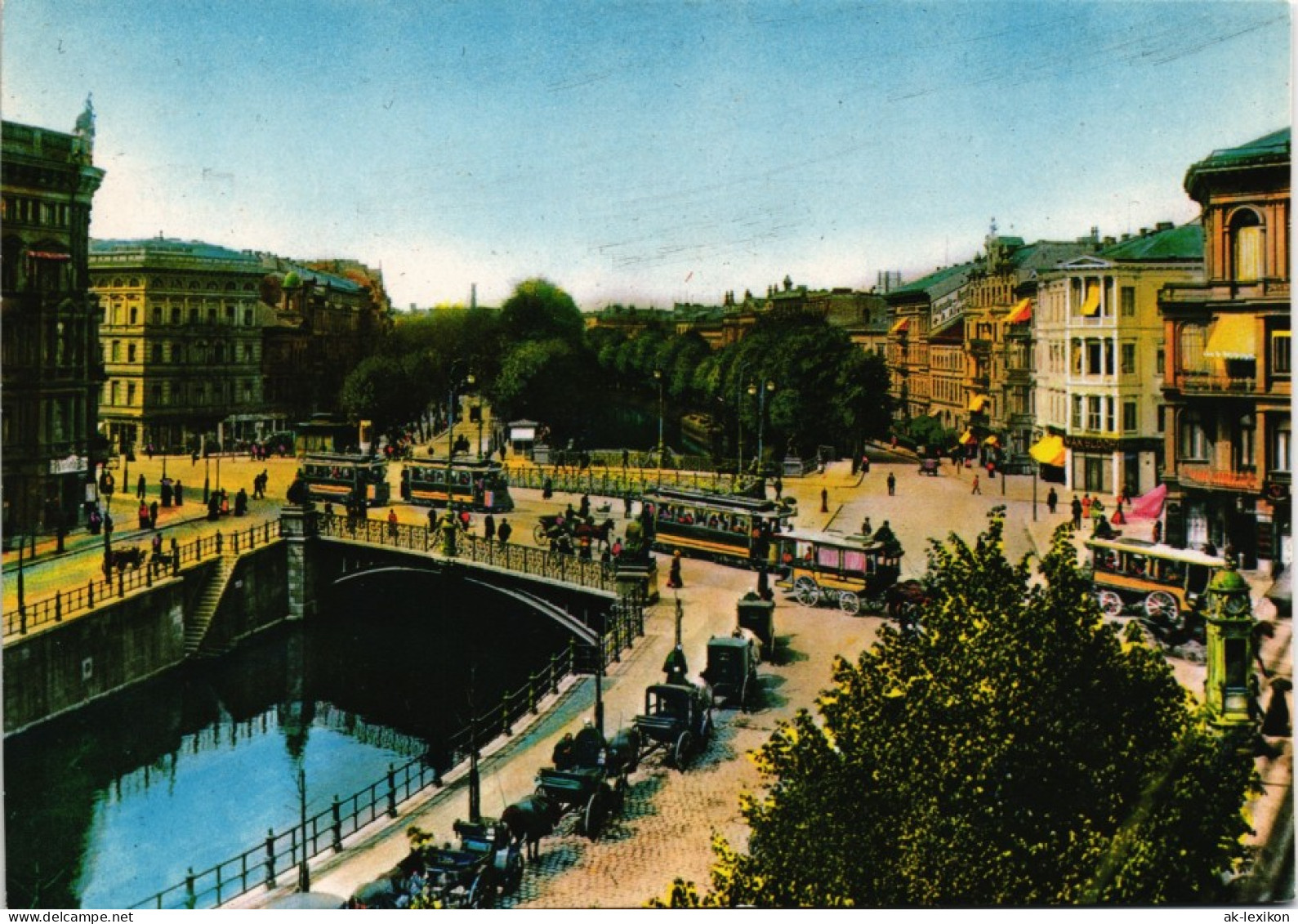 Ansichtskarte Tiergarten-Berlin Potsdamer Brücke - REPRO 1913/1995 - Tiergarten