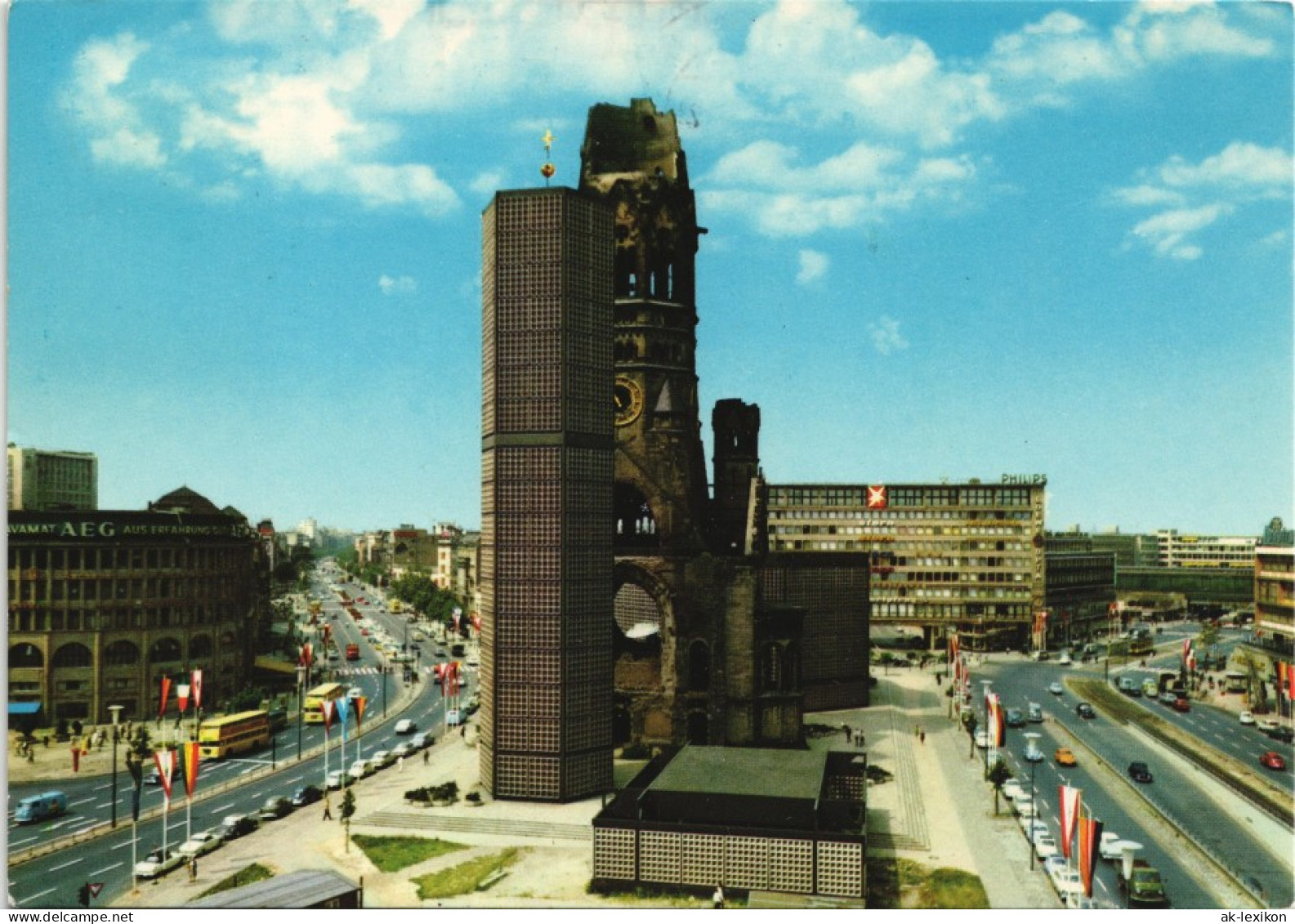 Charlottenburg-Berlin Kaiser-Wilhelm-Gedächtniskirche, Breitscheidplatz 1974 - Charlottenburg