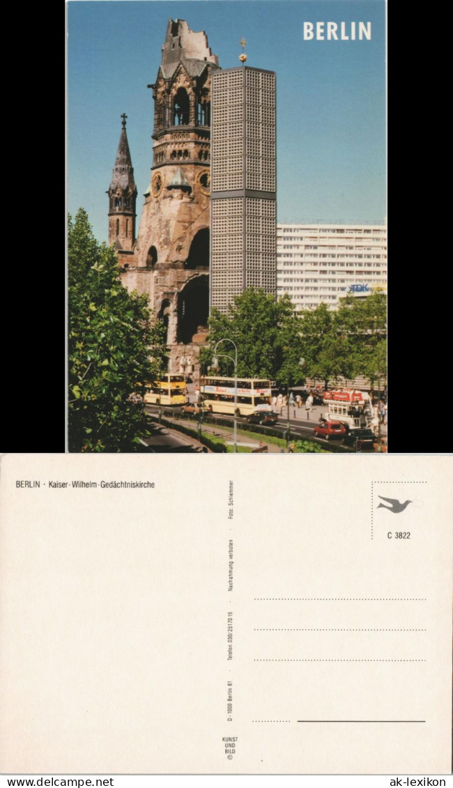 Charlottenburg-Berlin Kaiser-Wilhelm-Gedächtniskirche, Verkehr 1981 - Charlottenburg