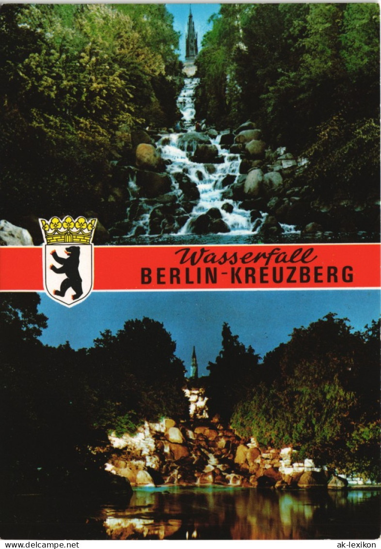 Kreuzberg-Berlin Wasserfall Am Nationaldenkmal Für Die Befreiungskriege 1975 - Kreuzberg