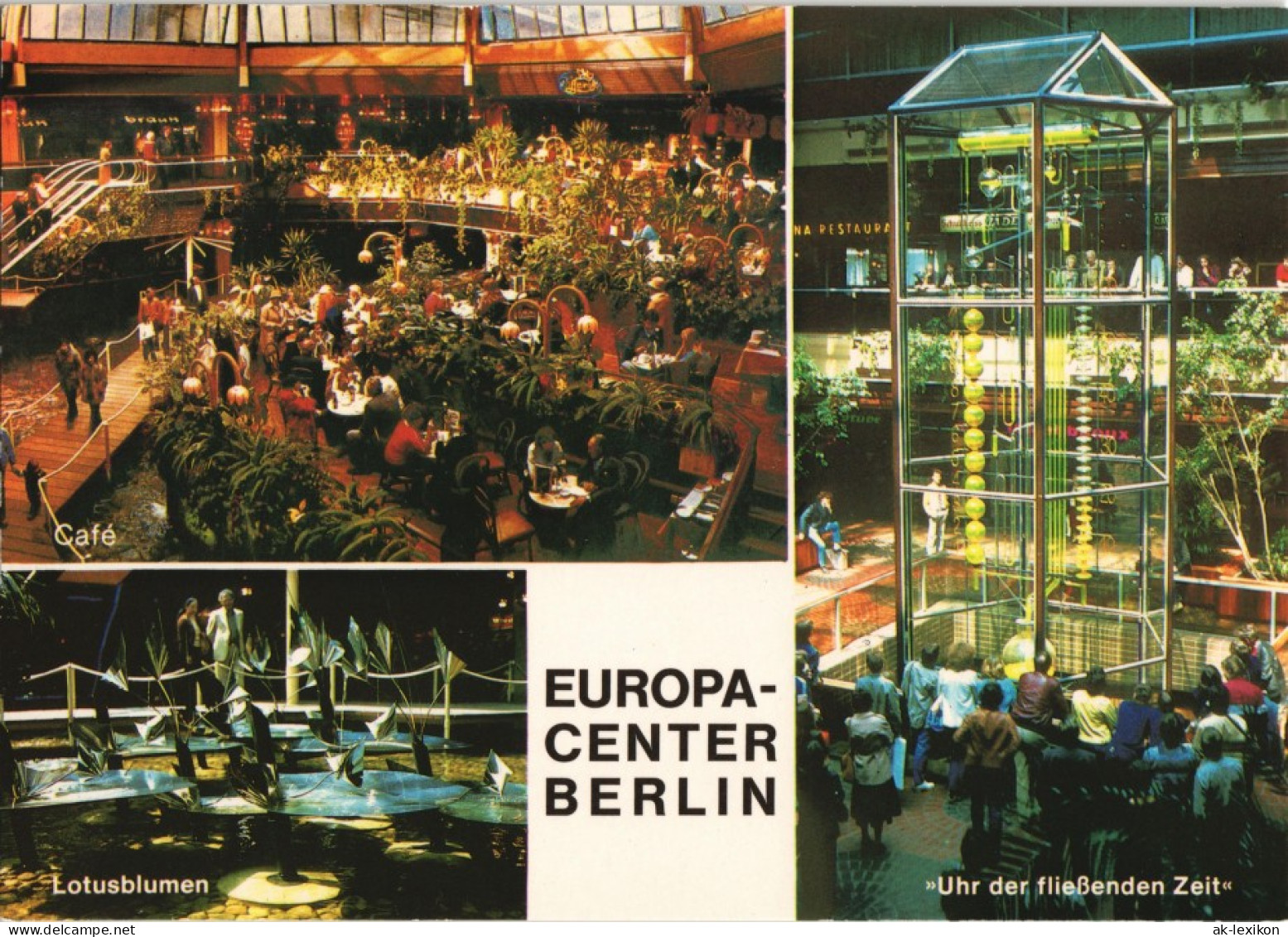 Charlottenburg-Berlin Europa-Center Innenansichten Mehrbild-AK 1975 - Charlottenburg