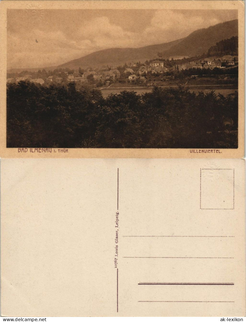Ansichtskarte Ilmenau Villenviertel 1925 - Ilmenau